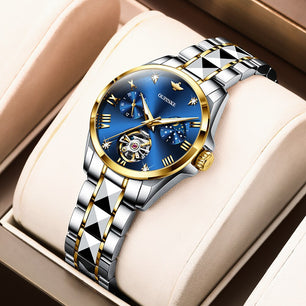 Women's Automatic Stainless Steel Waterproof Luminous Watch