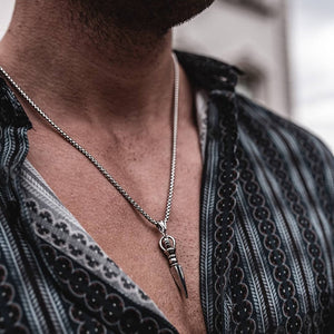 Men's Metal Stainless Steel Link Chain Vintage Punk Necklace