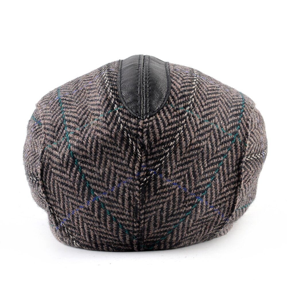 Men's Wool Knitted Pattern Casual Wear Flat Winter Warm Cap