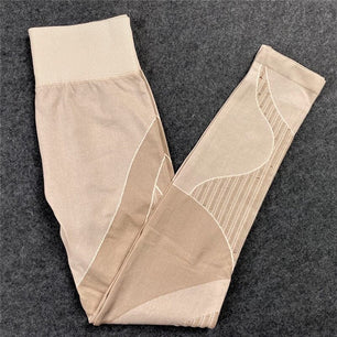 Women's Spandex High Waist Ankle-Length Solid Pattern Leggings