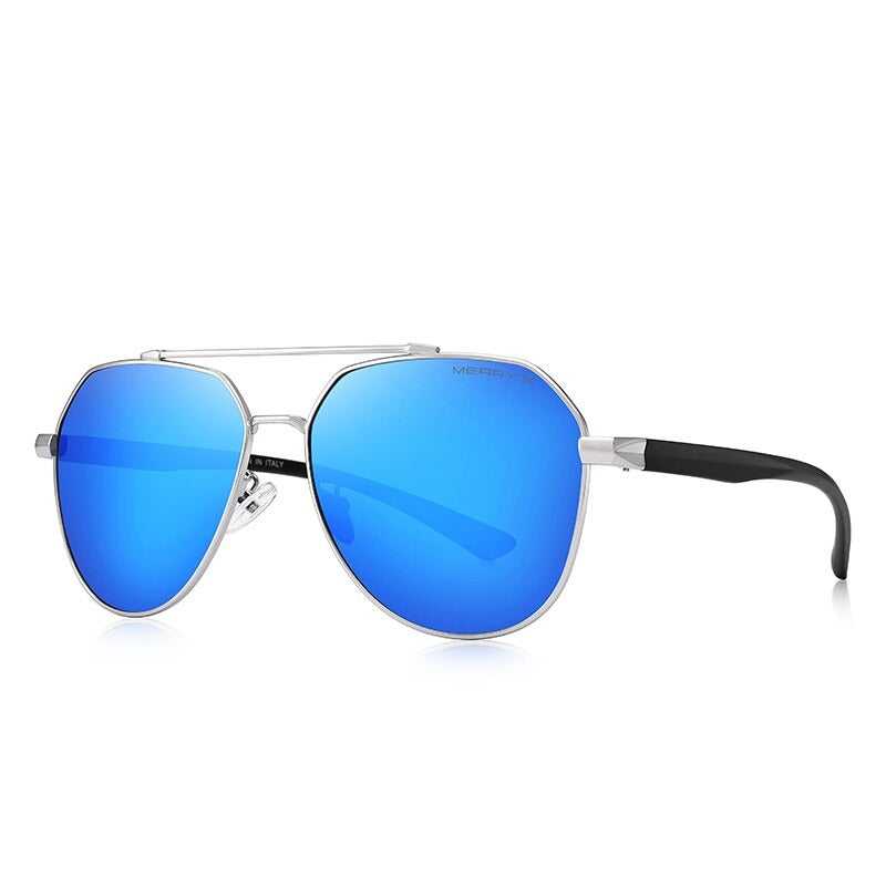 Men's Alloy Frame Polarized UV400 Protection Trendy Sunglasses