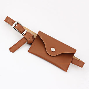 Women's PU Leather Small Belt Mini Casual Travel Waist Bags