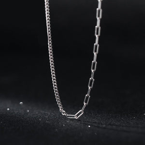 Men's 100% 925 Sterling Silver Link Chain Elegant Necklaces