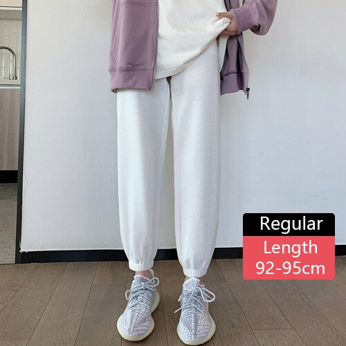 Women's Polyester High Elastic Waist Closure Solid Casual Pant