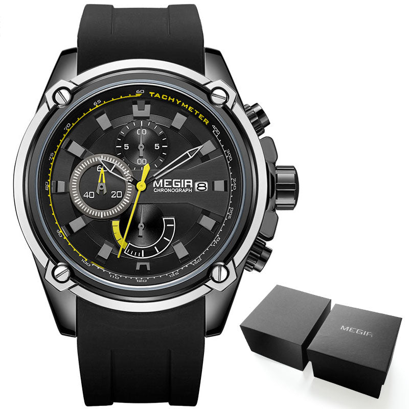 Men's Alloy Buckle Clasp Water-Resistant Quartz Round Watches