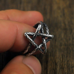 Women's 100% 925 Sterling Silver Ethnic Star Adjustable Ring