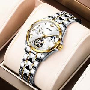 Women's Automatic Stainless Steel Waterproof Luminous Watch