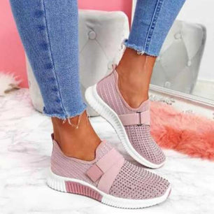 Women's Air Mesh Slip-On Closure Solid Pattern Casual Shoes