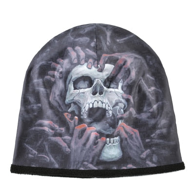 Men's Polyester Skullies Beanies Casual Printed Hip Hop Cap