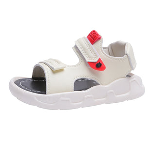 Kid's Boy PU Anti Slippery Hook Loop Closure Classic Sandals