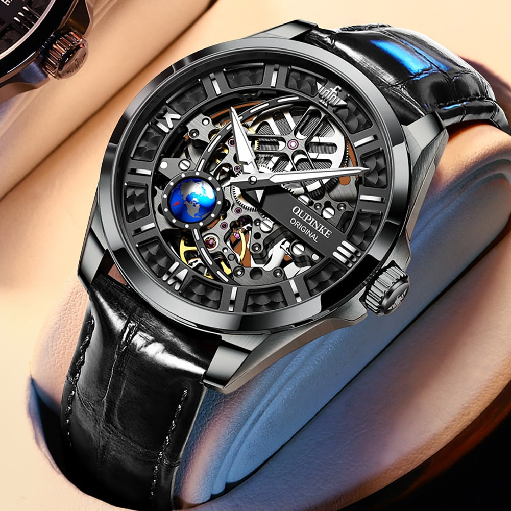 Men's Automatic Tungsten Steel Mechanical Waterproof Watches