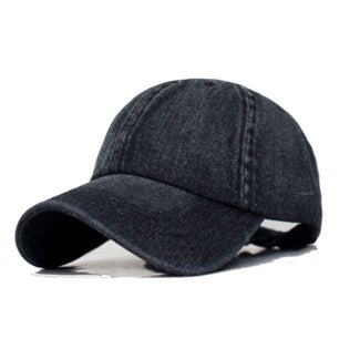 Men's Cotton Adjustable Solid Pattern Casual Sun Protection Cap