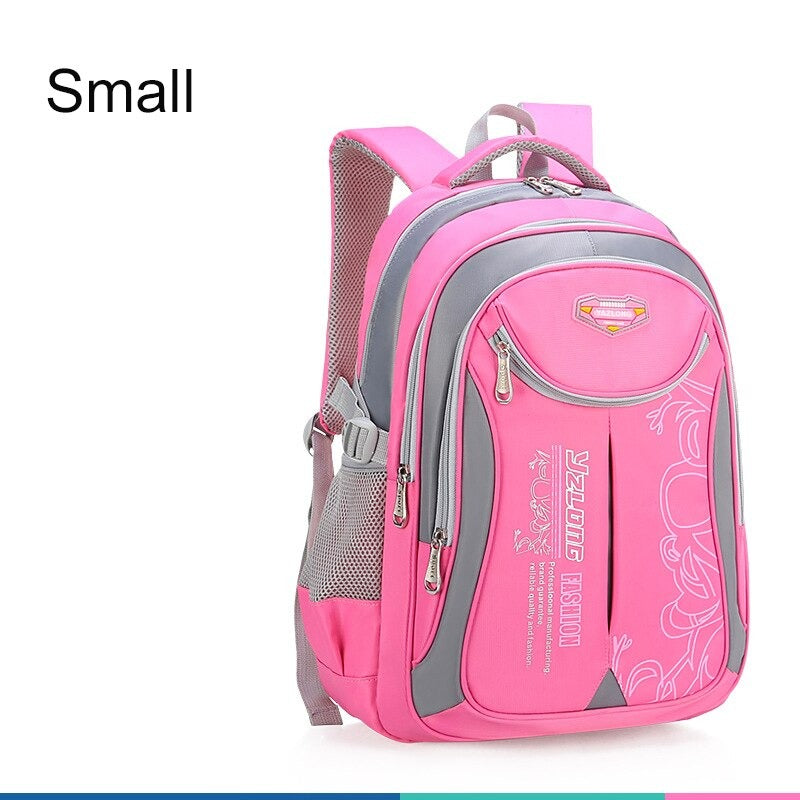 Kid's Polyester Printed Pattern Zipper Closure Elegant Backpack