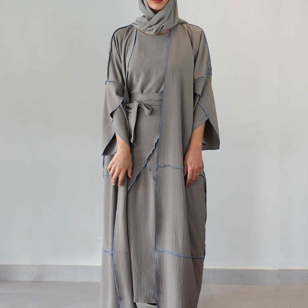 Women's Arabian Polyester Full Sleeve Solid Pattern Elegant Abaya