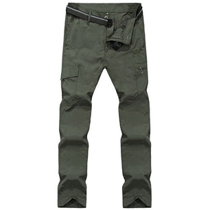 Men's Polyester Mid Waist Thin Breathable Casual Wear Pants