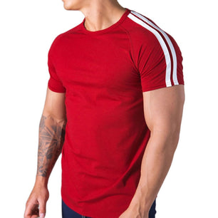 Men's Cotton Short Sleeves Gym Fitness Running Workout T-Shirt