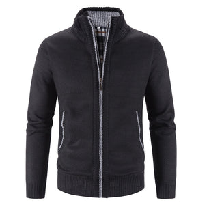 Men's Polyester Full Sleeves Single Breasted Winter Fit Sweater