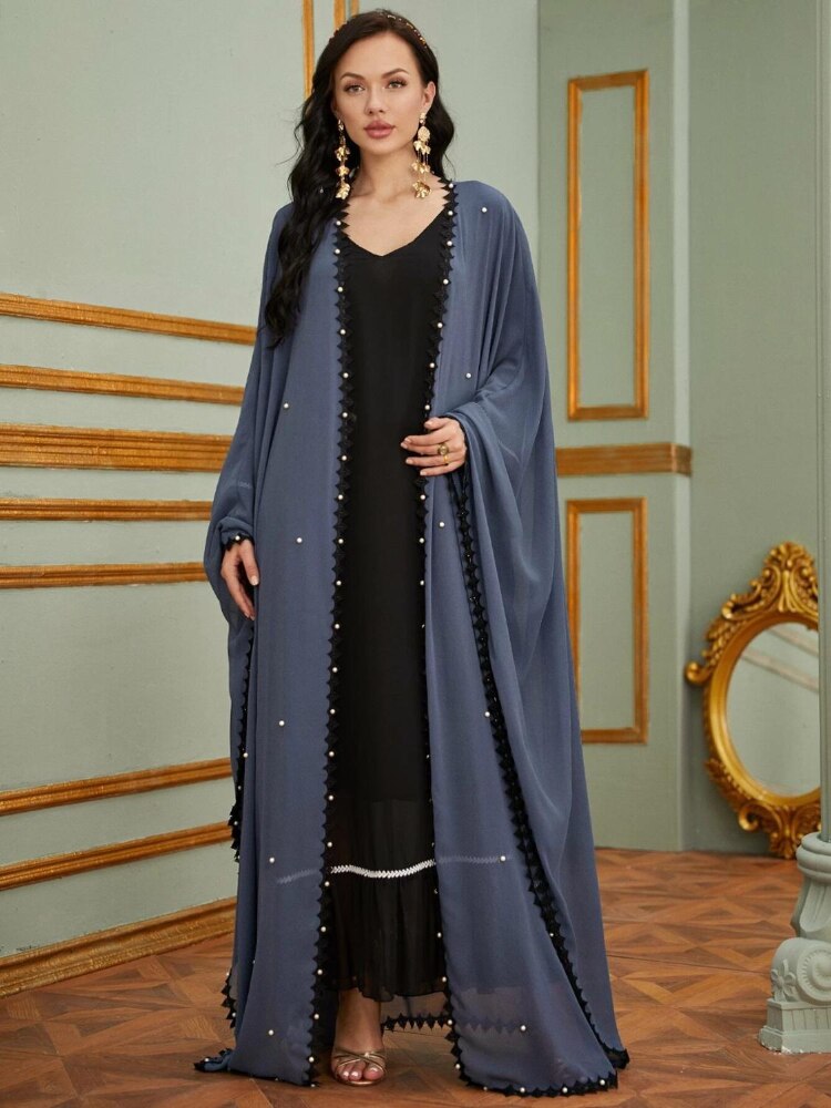 Women's Arabian Polyester Full Sleeves Casual Wear Long Abaya