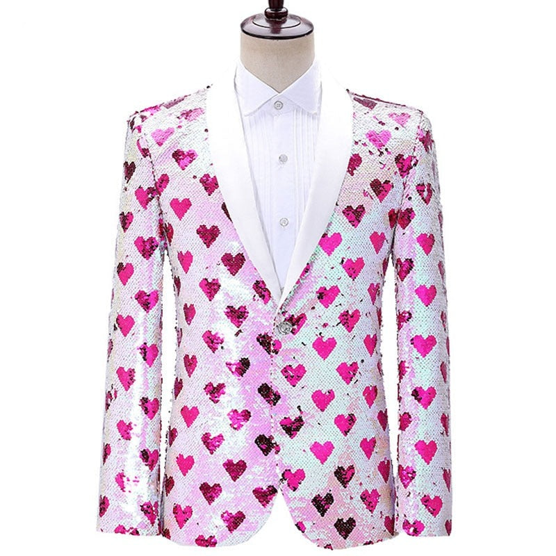 Men's Polyester Full Sleeve Single Button Closure Wedding Blazer