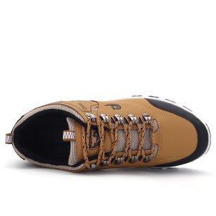 Men's Round Toe PU Breathable Lace-Up Outdoor Casual Wear Shoes