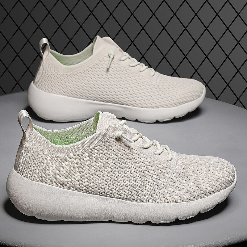 Men's Mesh Breathable Lace-up Closure Walking Casual Wear Shoes