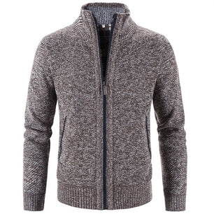 Men's Polyester Full Sleeves Single Breasted Winter Fit Sweater