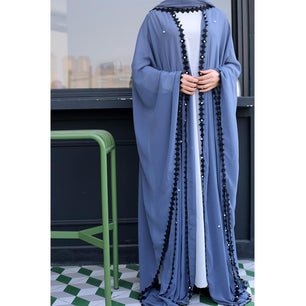 Women's Arabian Polyester Full Sleeves Casual Wear Long Abaya