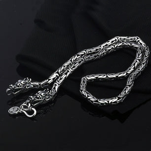 Men's 100% 925 Sterling Silver Animal Pattern Elegant Necklace