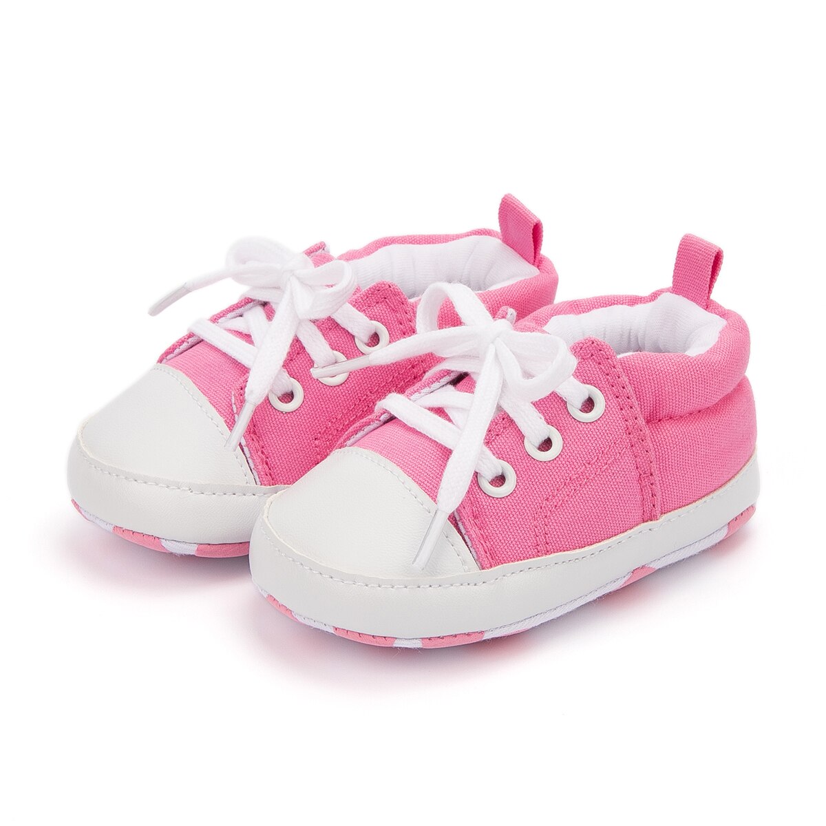 Baby's Round Toe Cotton Elastic Band Closure Anti-Slip Soft Shoes