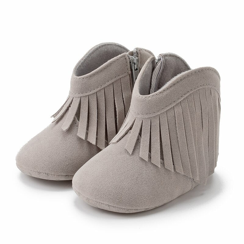 Baby's Suede Round Toe Anti-Slippery Solid Pattern Casual Shoes