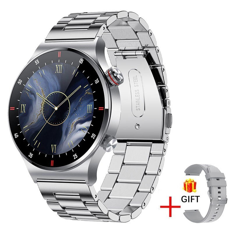 Men's TFT Round Shaped Waterproof Access Control Smart Watches