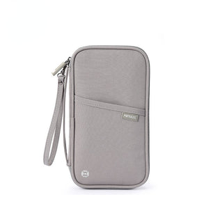 Women's Nylon Waterproof Plain Pattern Passport Holder Wallet