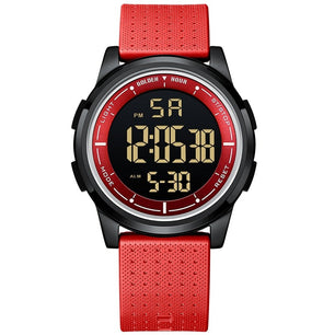 Men's Silicon Digital Buckle Clasp Waterproof Elegant Wrist Watch