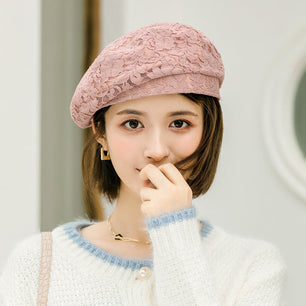 Women's Wool Retro Hollow Octagonal Casual Wear Trendy Hat