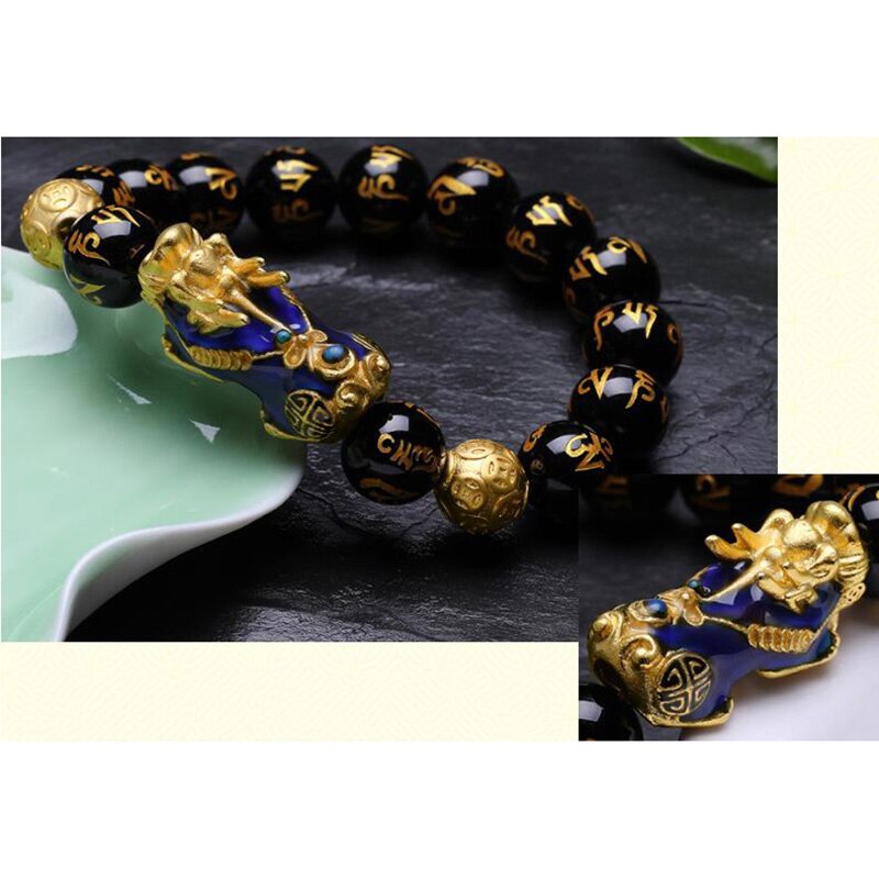 Men's Crystal Animal Pattern Elegant Round Casual Bracelets