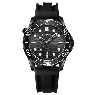 Men's Stainless Steel Automatic Waterproof Round Casual Watches