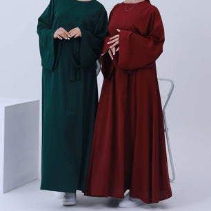 Women's Arabian Polyester Full Sleeve Plain Pattern Elegant Abaya