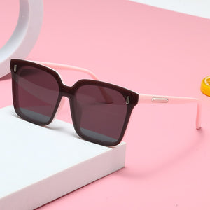 Kid's Polycarbonate Frame Square Shaped UV400 Trendy Sunglasses