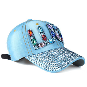 Women's Cotton Adjustable Strap Sun Protection Baseball Cap