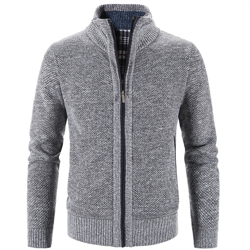 Men's Polyester Full Sleeves Single Breasted Winter Fit Sweater