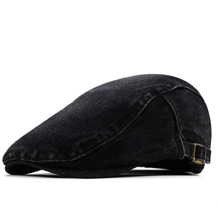 Men's Denim Adjustable Plain Pattern Casual Wear Trendy Caps