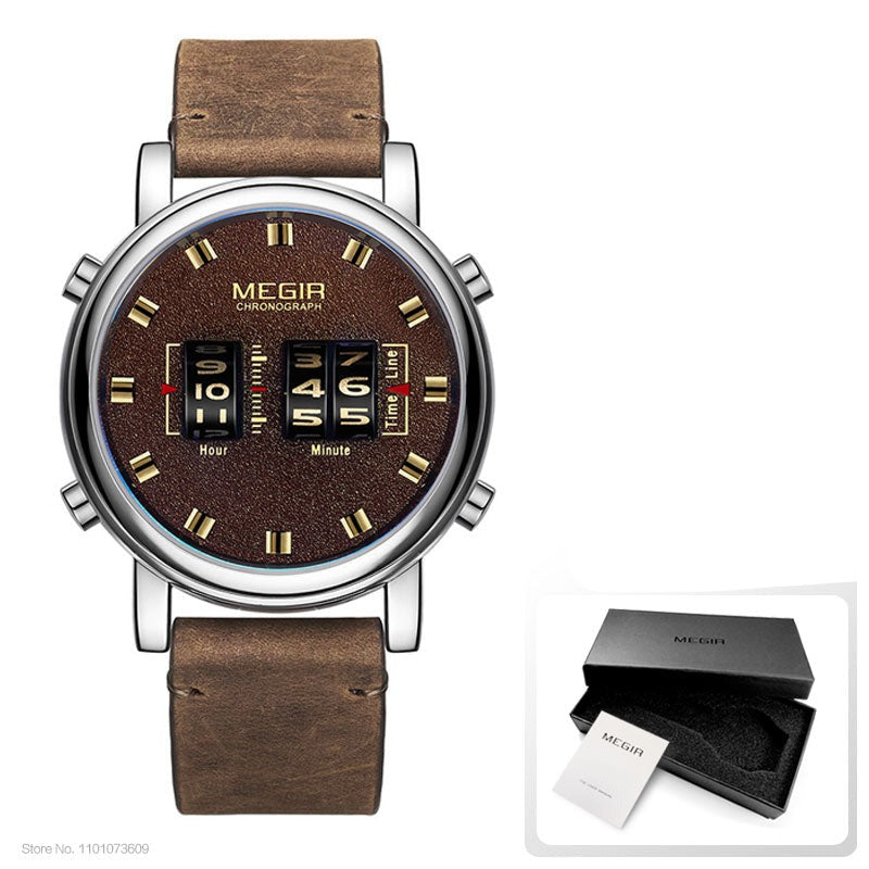 Men's Alloy Buckle Clasp Water-Resistant Luxury Quartz Watches