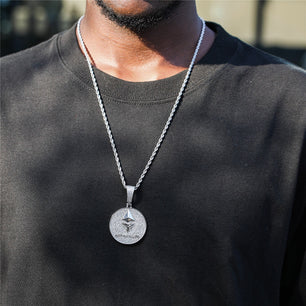 Men's Cubic Zirconia Hip-Hop Link Chain Geometric Necklaces