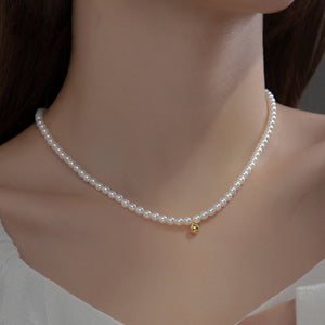 Women's 925 Sterling Silver Link Chain Round Trendy Necklace