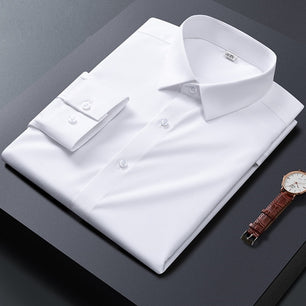 Men's 100% Cotton Full Sleeves Plain Pattern Elegant Formal Shirt