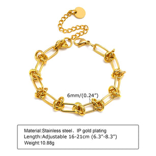 Men's Stainless Steel Link Chain Toggle-Clasps Round Bracelets