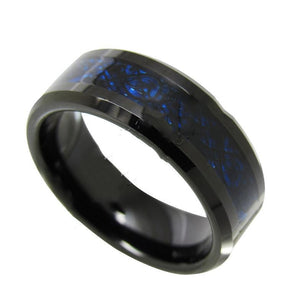 Men's Metal Tungsten Round Shaped Channel Setting Trendy Ring