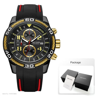 Men's Alloy Buckle Clasp Water-Resistant Quartz Luxury Watches