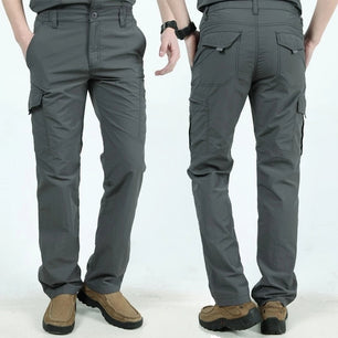 Men's Polyester Mid Waist Thin Breathable Casual Wear Pants