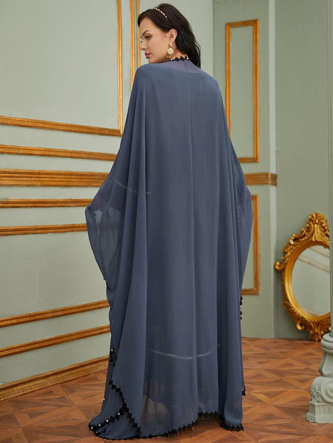 Women's Arabian Polyester Full Sleeves Casual Wear Long Abaya